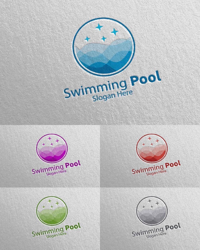 Kit Graphique #113601 Natation Eau Divers Modles Web - Logo template Preview