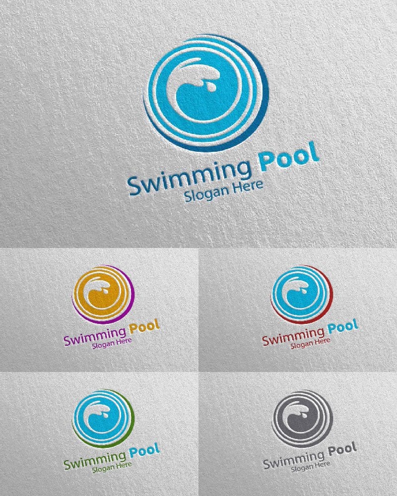 Kit Graphique #113608 Natation Eau Divers Modles Web - Logo template Preview