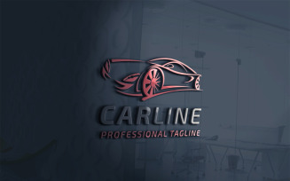 Car Line Logo Template