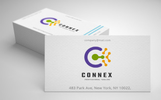 Connect C Letter Logo Template