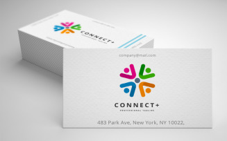 Connect Plus Logo Template