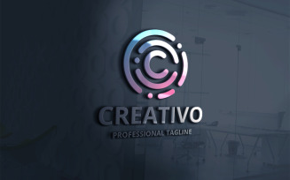 Creative Round Letter C Logo Template