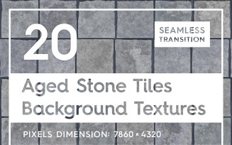20 Seamless Aged Stone Tiles Textures Background