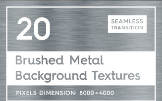 20 Seamless Brushed Metal Textures Background