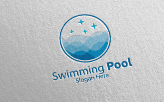 Swimming Pool Services 38 Logo Template