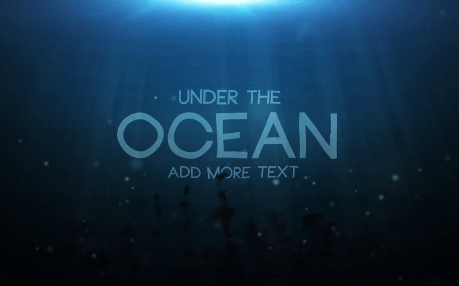 Underwater Title Premiere Pro Template