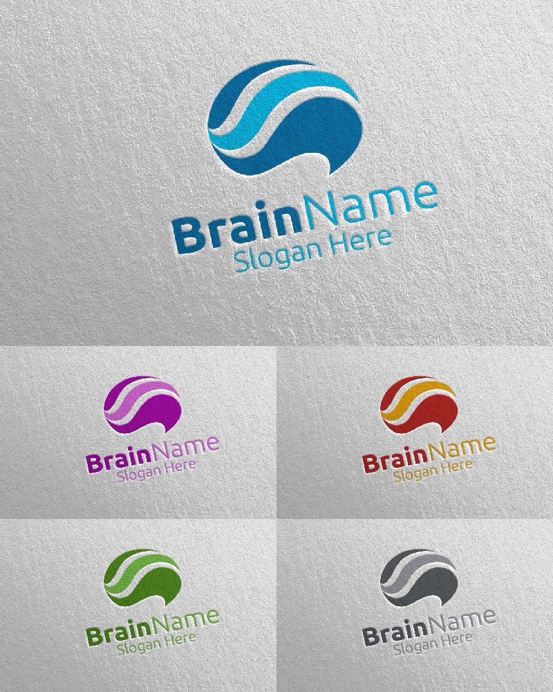 Kit Graphique #113725 Brain Logo Divers Modles Web - Logo template Preview