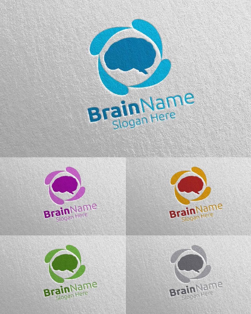 Kit Graphique #113731 Brain Logo Divers Modles Web - Logo template Preview