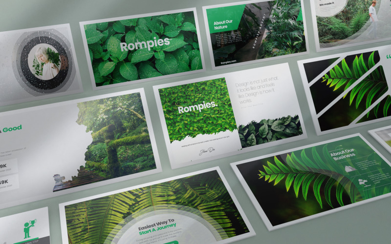 Rompies Presentation PowerPoint template PowerPoint Template