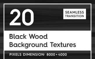 20 Seamless Black Wood Textures Background