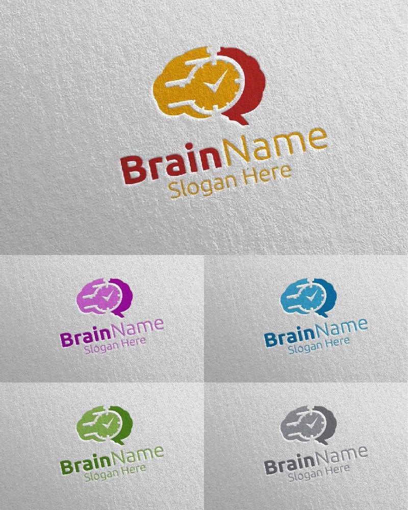 Kit Graphique #113880 Brain Logo Divers Modles Web - Logo template Preview