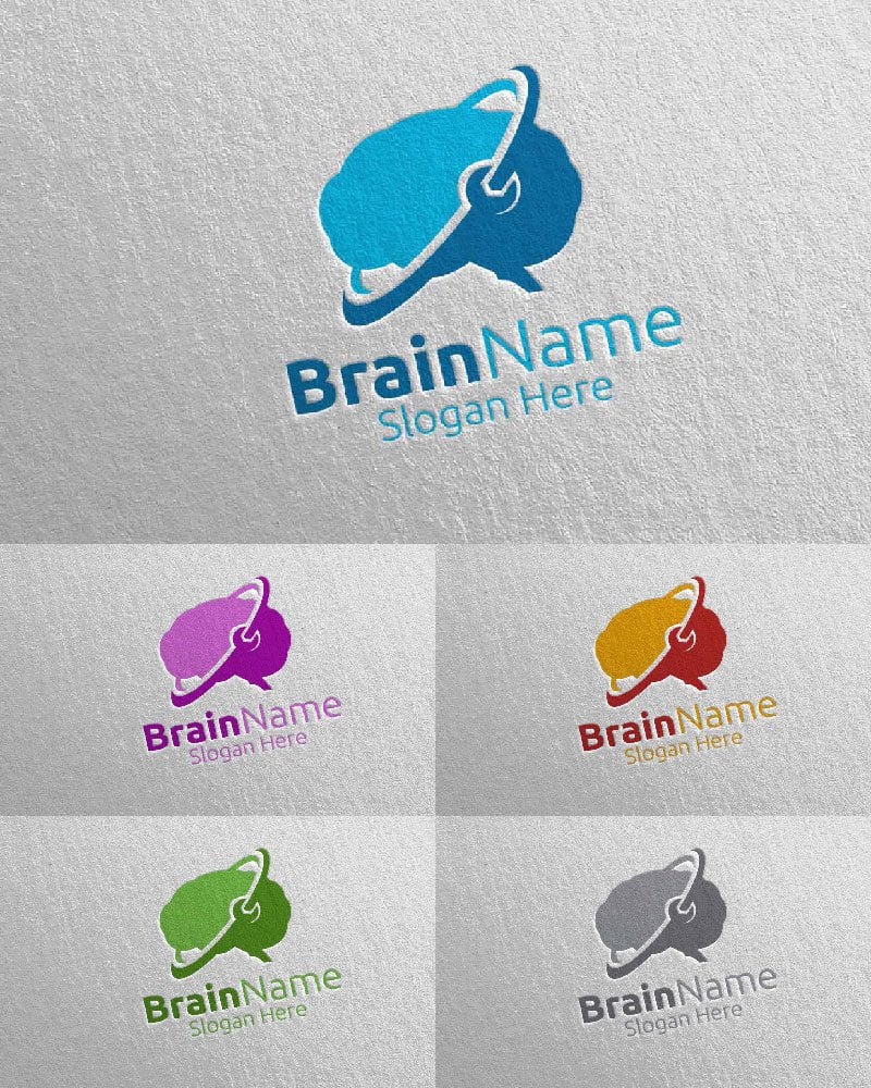 Kit Graphique #113885 Brain Logo Divers Modles Web - Logo template Preview