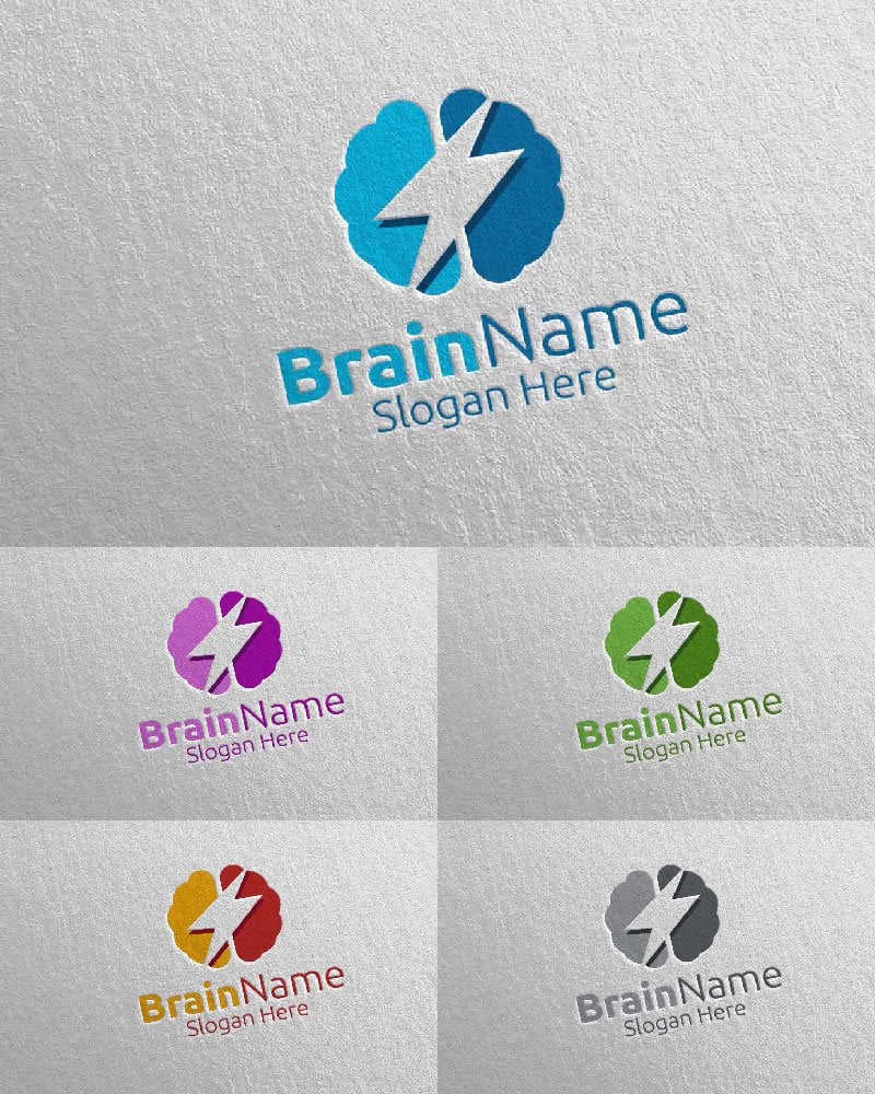 Kit Graphique #113892 Brain Logo Divers Modles Web - Logo template Preview