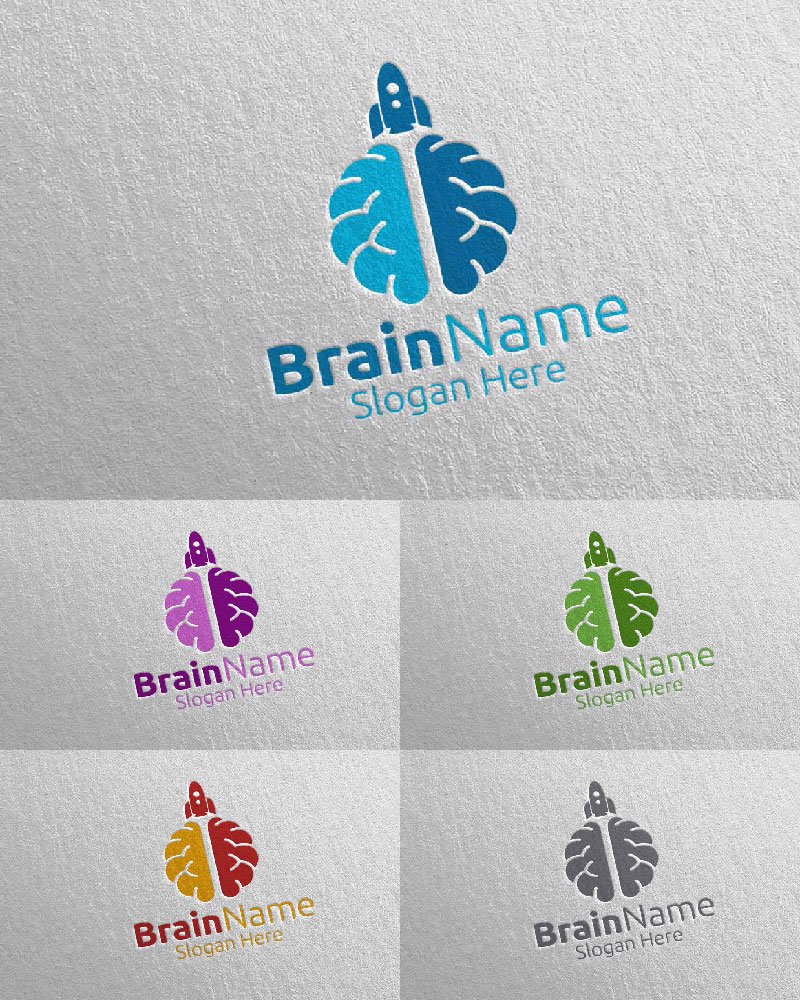 Kit Graphique #113894 Brain Logo Divers Modles Web - Logo template Preview