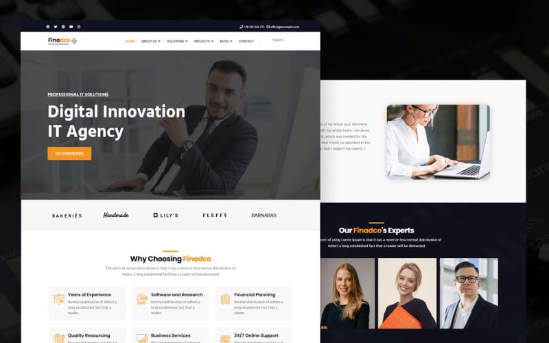 Finadco – Business Consulting & Professional Joomla 6-5 Template Joomla Template