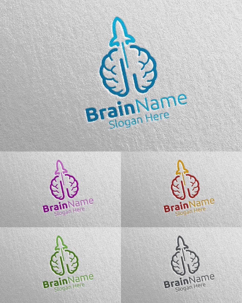 Kit Graphique #113902 Brain Logo Divers Modles Web - Logo template Preview