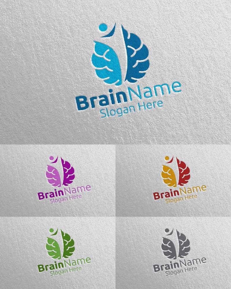 Kit Graphique #113923 Brain Logo Divers Modles Web - Logo template Preview