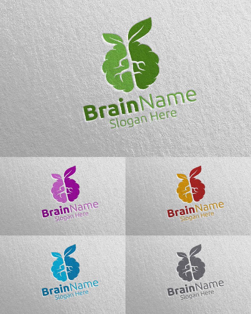 Kit Graphique #113926 Brain Logo Divers Modles Web - Logo template Preview