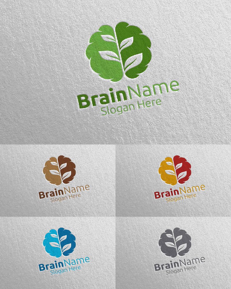 Kit Graphique #113931 Brain Logo Divers Modles Web - Logo template Preview