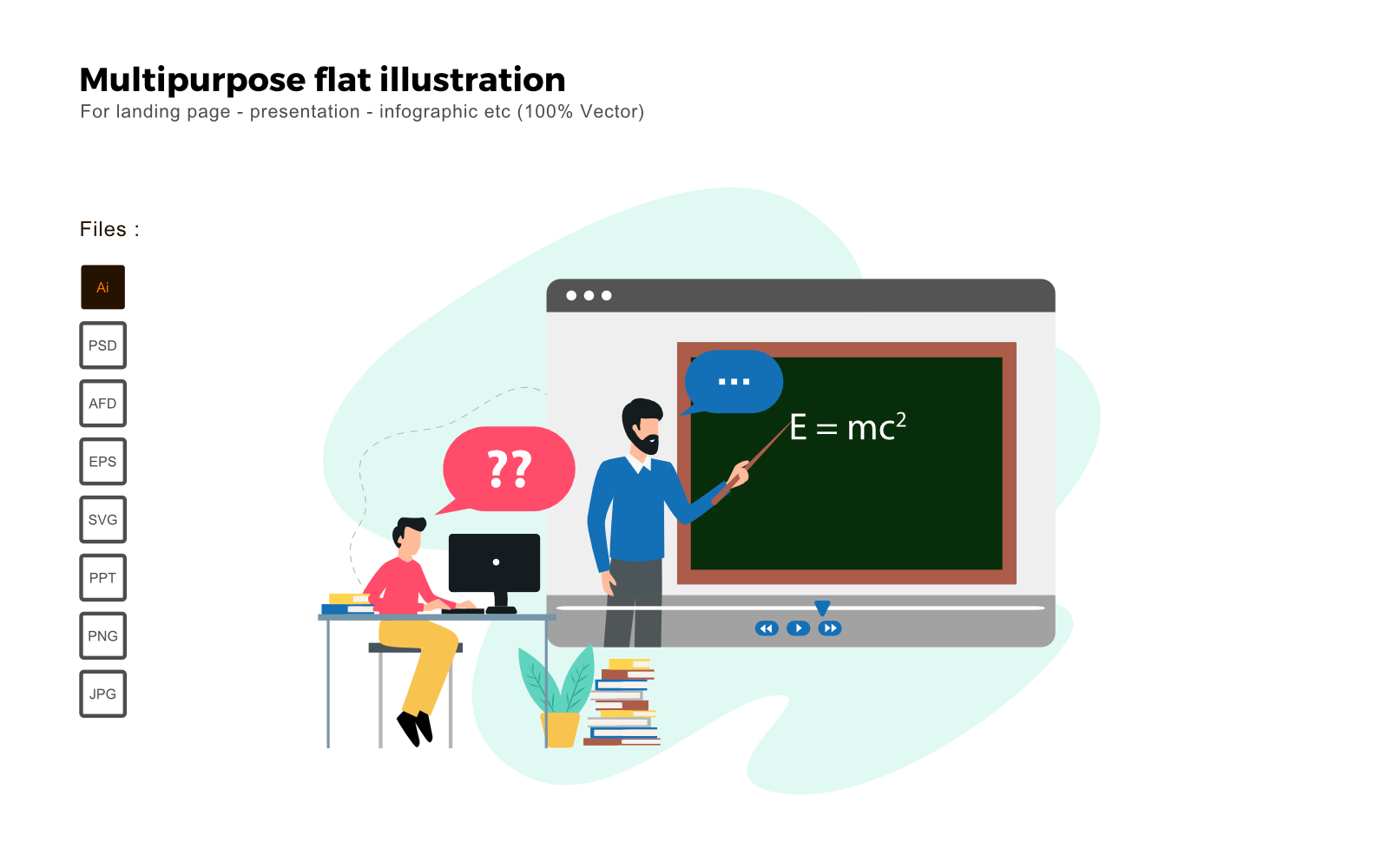 Kit Graphique #113947 Flat Illustration Divers Modles Web - Logo template Preview