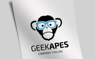 Geek Apes Logo Template