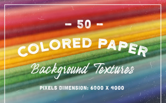 50 Original Colored Paper Textures Background