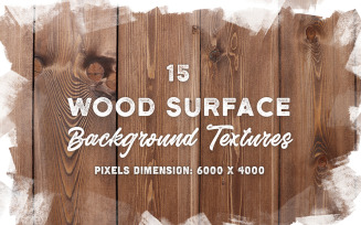 15 Original Wood Surface Textures Background