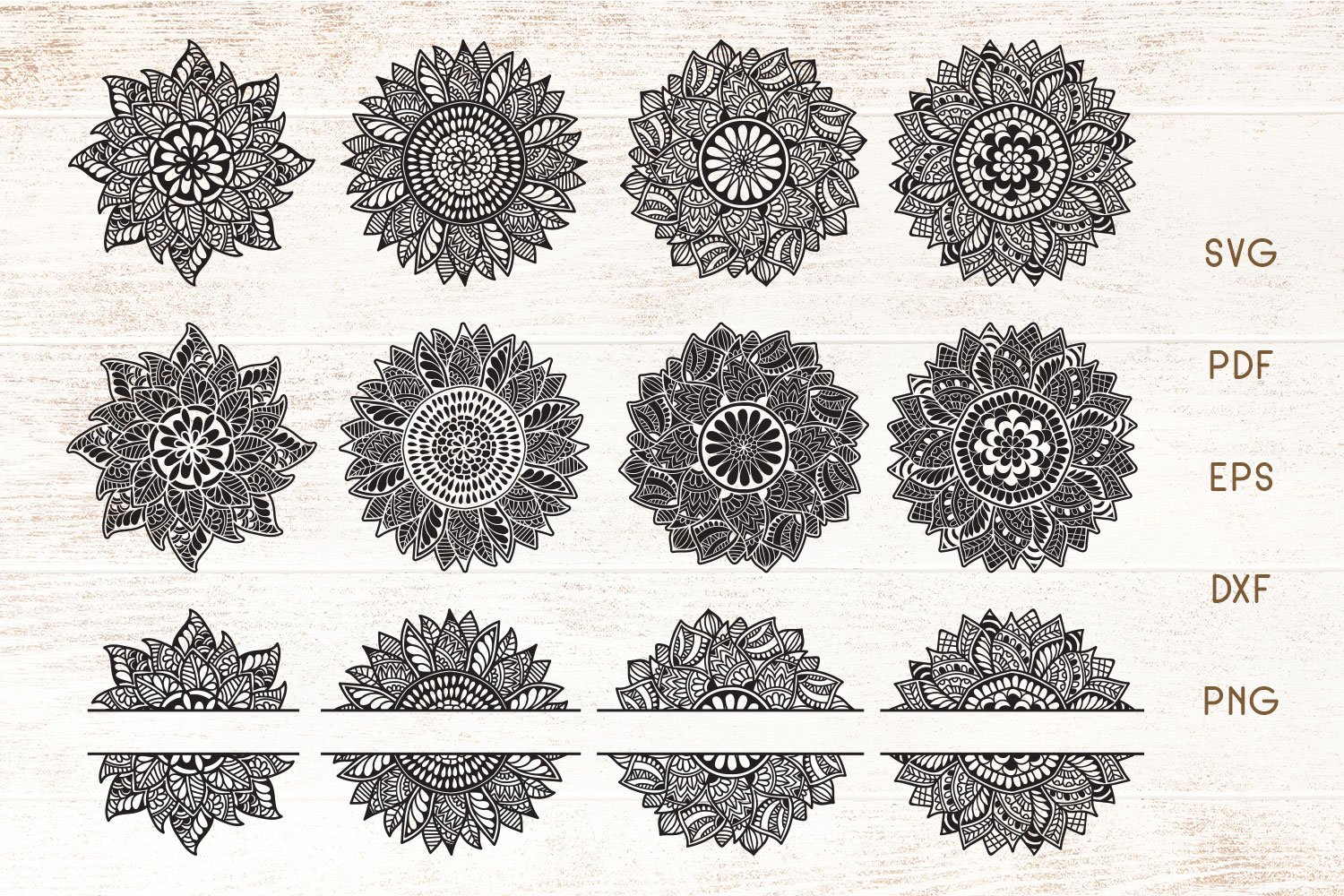 Template #114004 Mandalasunflower Zentanglesunflower Webdesign Template - Logo template Preview