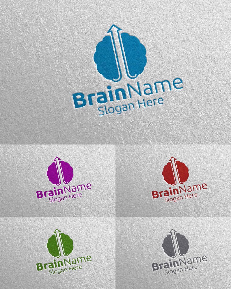 Kit Graphique #114030 Brain Logo Divers Modles Web - Logo template Preview