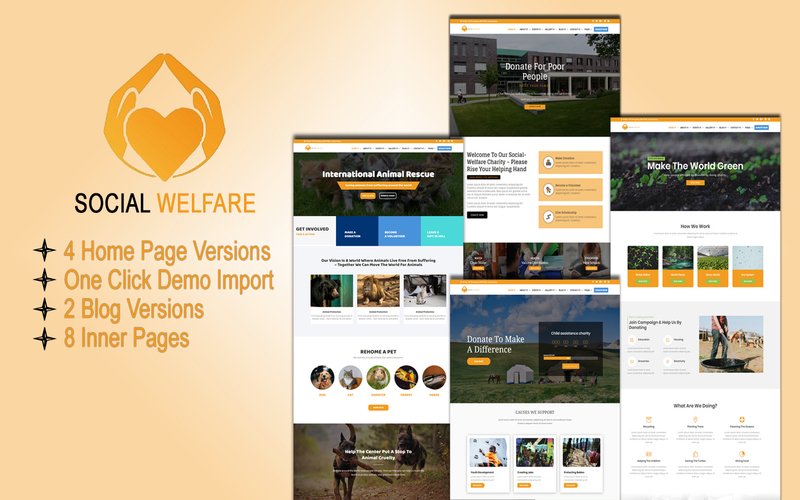 Template #114147 Nonprofittheme Charitydivitheme Webdesign Template - Logo template Preview