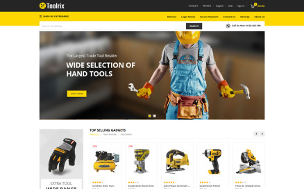 Toolrix - Tools Store PrestaShop Theme