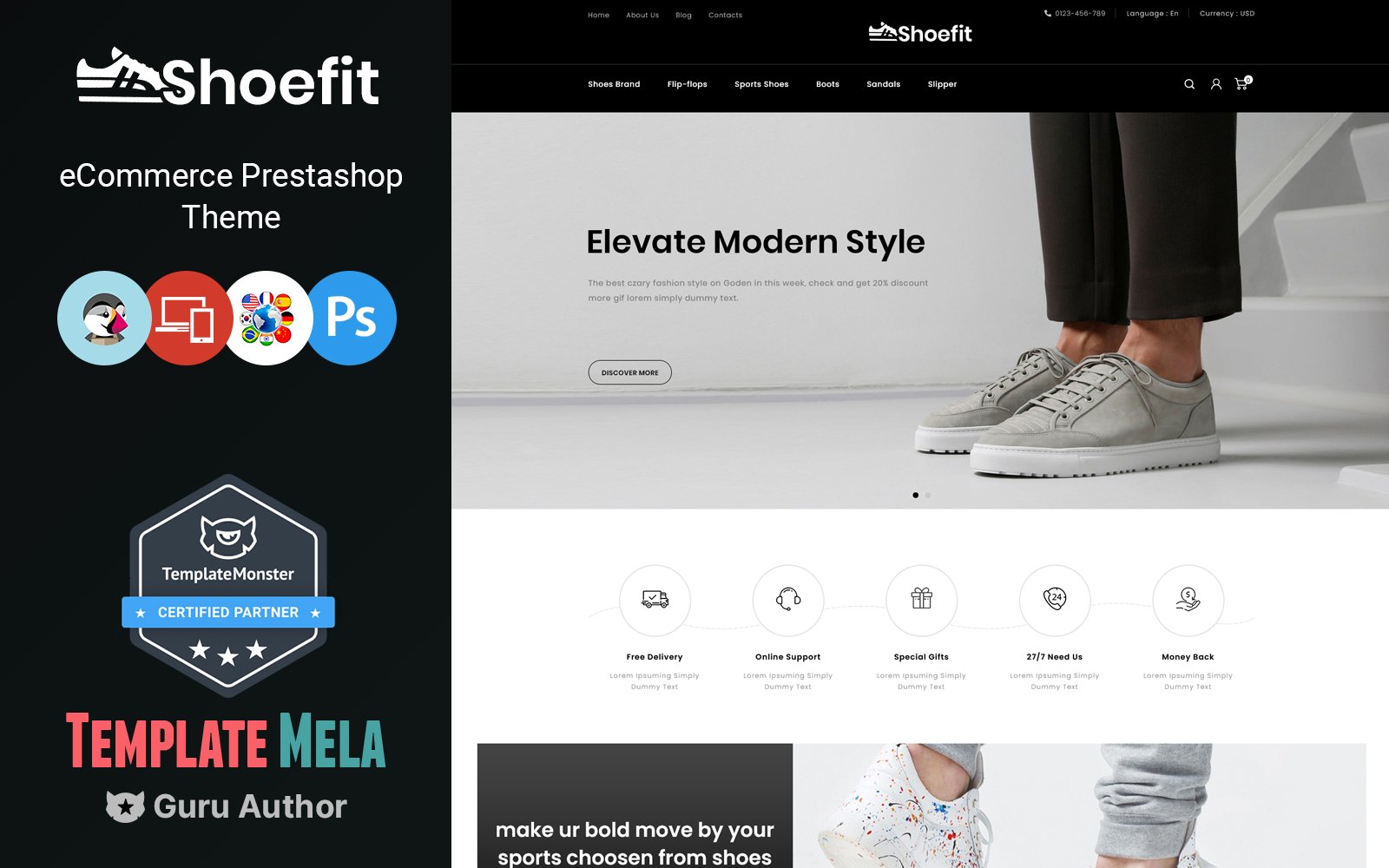 Template #114155 Shoes Clothes Webdesign Template - Logo template Preview