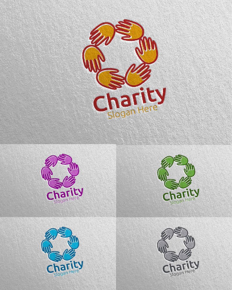 Kit Graphique #114171 Charity Logo Divers Modles Web - Logo template Preview