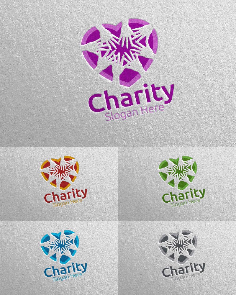 Kit Graphique #114172 Charity Logo Divers Modles Web - Logo template Preview