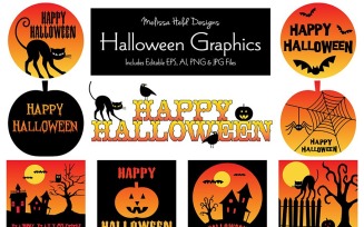 Halloween Vector Graphics - Illustration