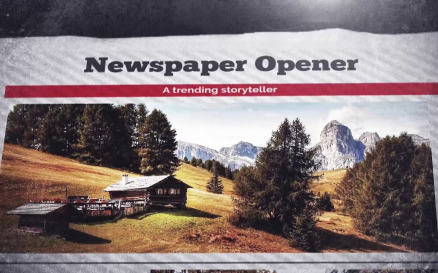 Newspaper Opener Premiere Pro Template