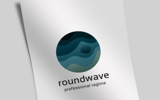 Round Wave Logo Template