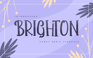 Brighton | Fancy Serif Typeface Font
