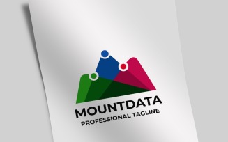Mount Data Letter M Logo Template