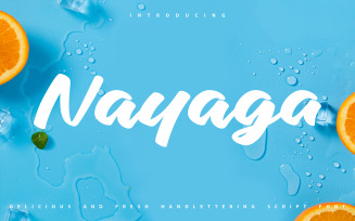 Nayaga | Handlettering Cursive Font