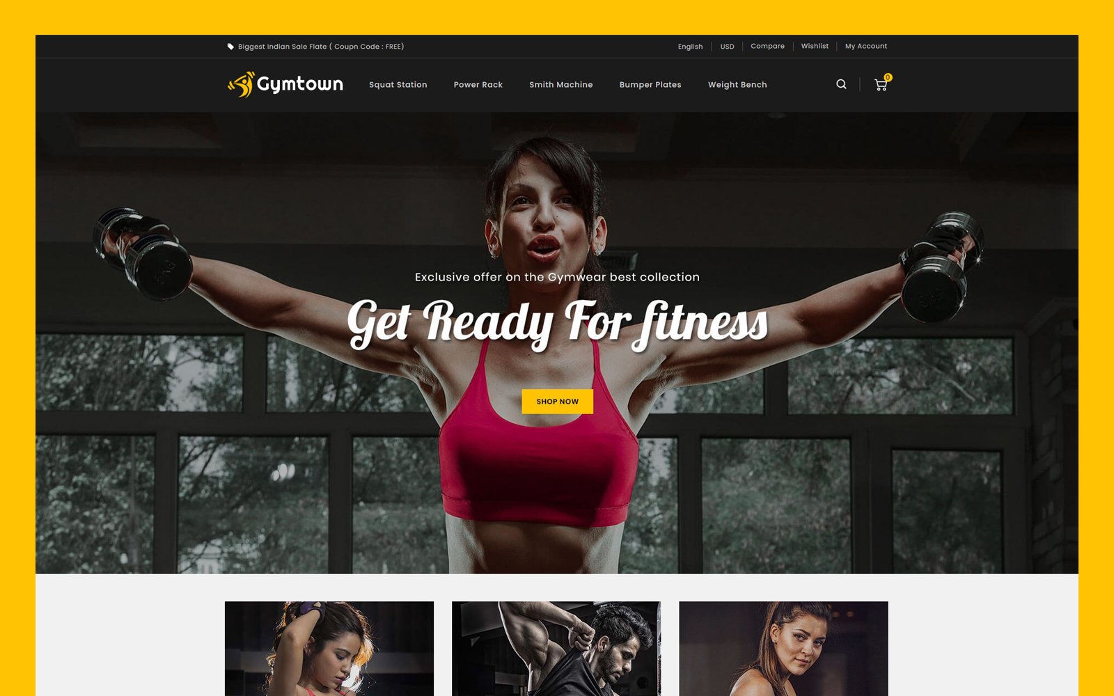 Responsivt Gymtown - Fitness Store PrestaShop-tema #114298
