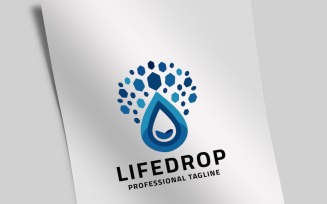 Life Drop Logo Template