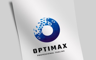 Optimax Pixel Letter O Logo Template