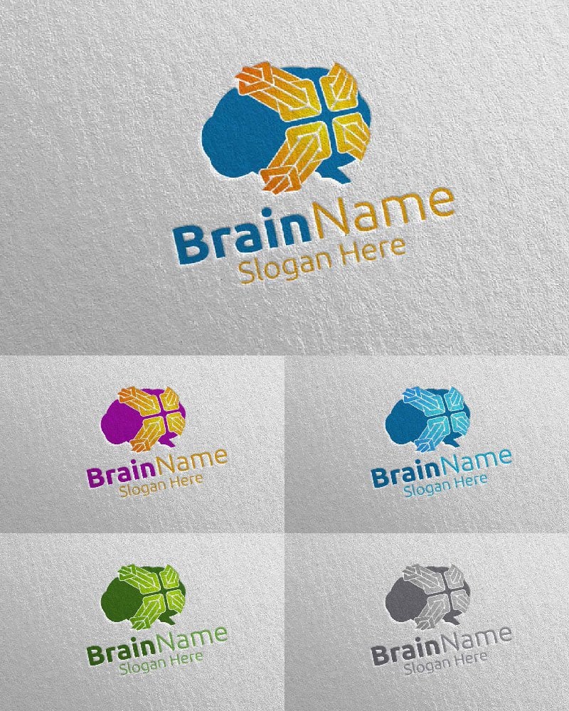 Kit Graphique #114426 Brain Logo Divers Modles Web - Logo template Preview