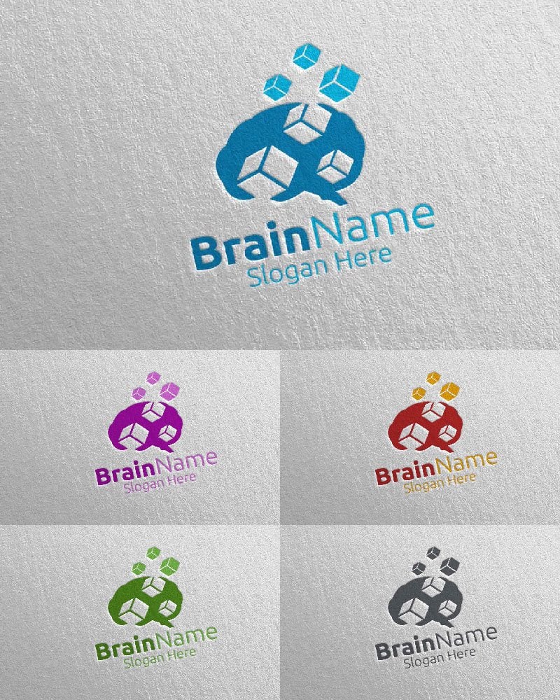 Kit Graphique #114427 Brain Logo Divers Modles Web - Logo template Preview