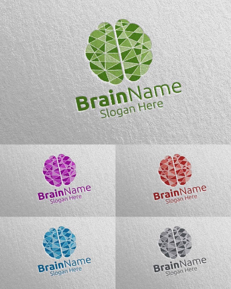 Kit Graphique #114429 Brain Logo Divers Modles Web - Logo template Preview