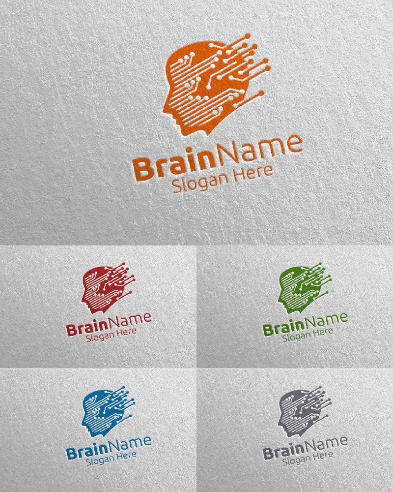 Kit Graphique #114442 Brain Logo Divers Modles Web - Logo template Preview