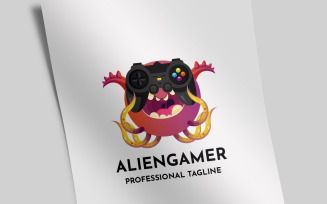 Alien Gamer Logo Template