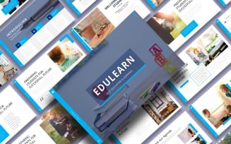 Edulearn - Education And Learning PowerPoint template