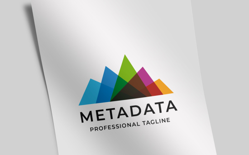 Meta Data Letter M Logo Template